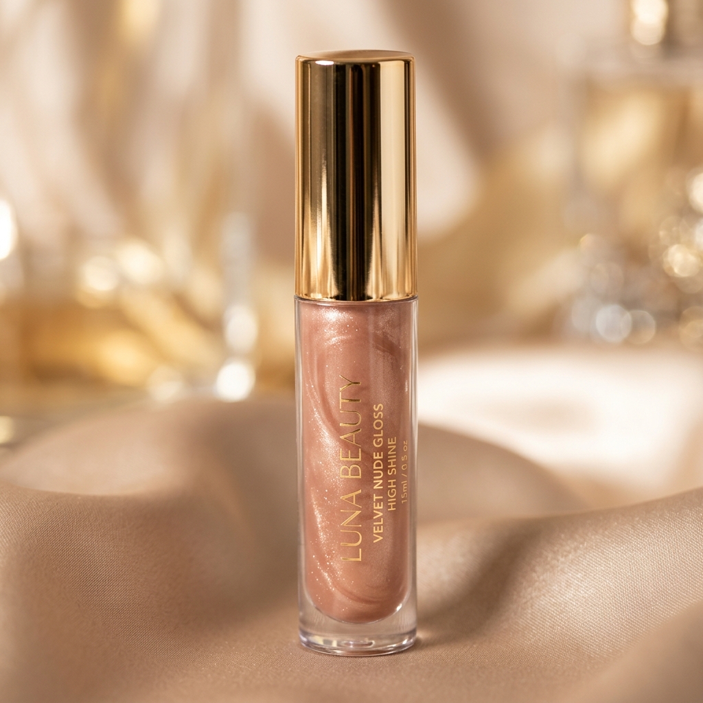 Velvet Luxe Lip Gloss — Golden Nude